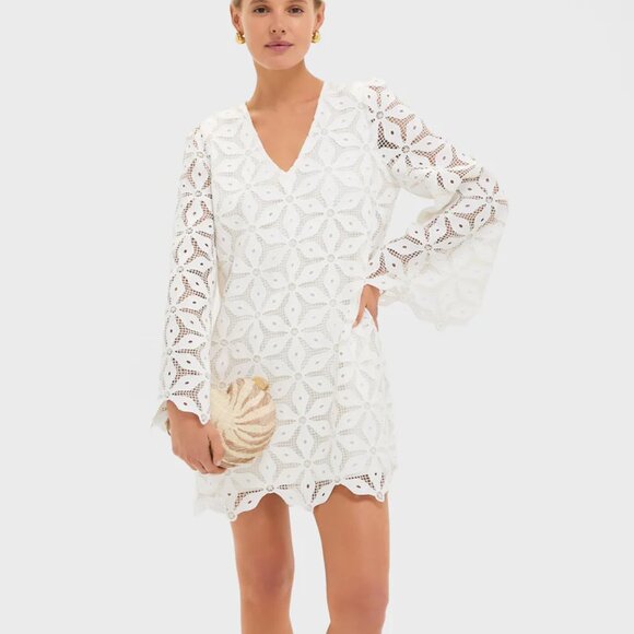Tuckernuck White Floral Lace Dress - Picture 1 of 7